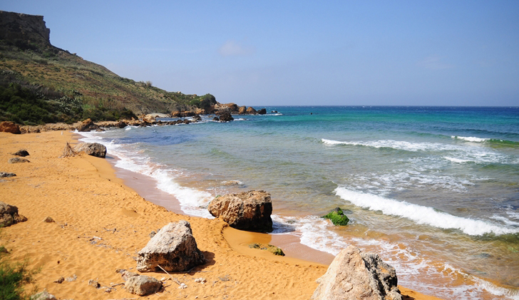 Ramla Bay in Gozo